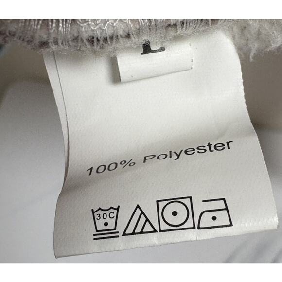 AndTheWhy Sherpa Fleece Jacket Aztec Cream Blue Brown Corduroy Trim Size L - Picture 4 of 5